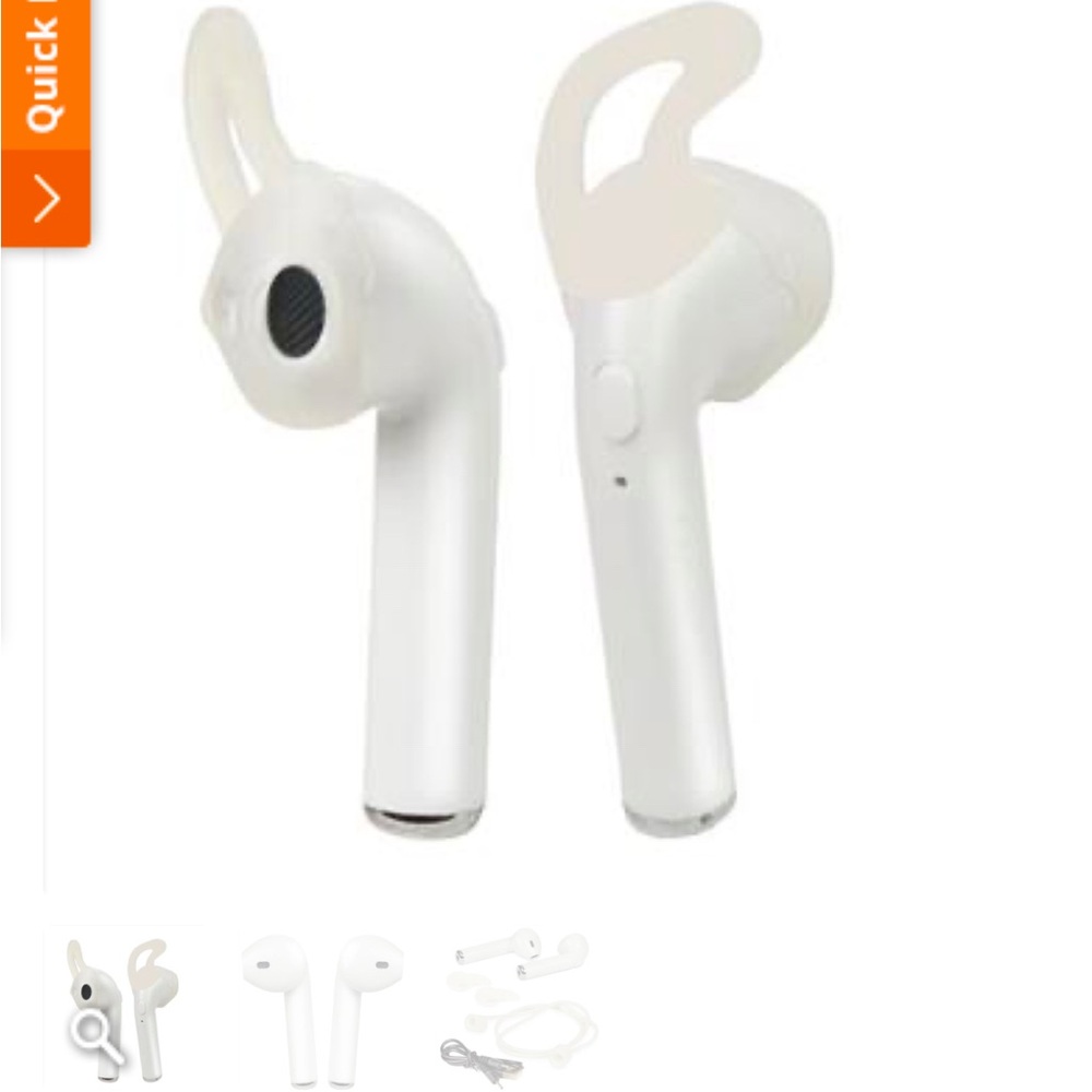 Wirelessss contact rechargeable earbuds